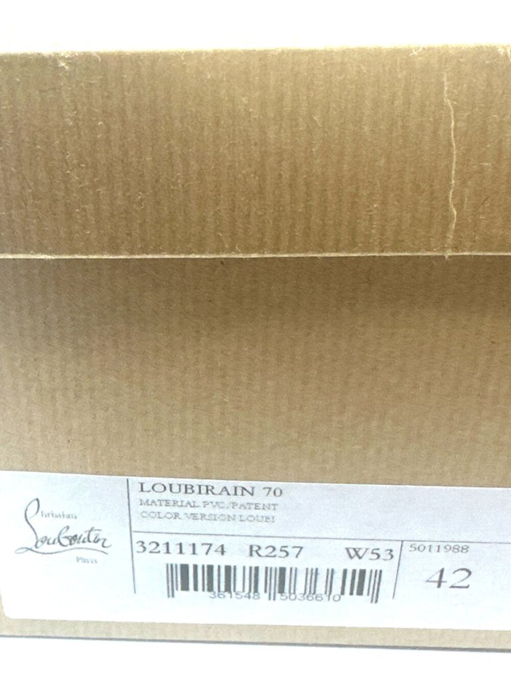 Christian Louboutin LOUBIRAIN 70 PVC Rubber Rain Rainboots Block Heel Boots - Picture 14 of 14